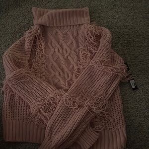 Blush knit sweater